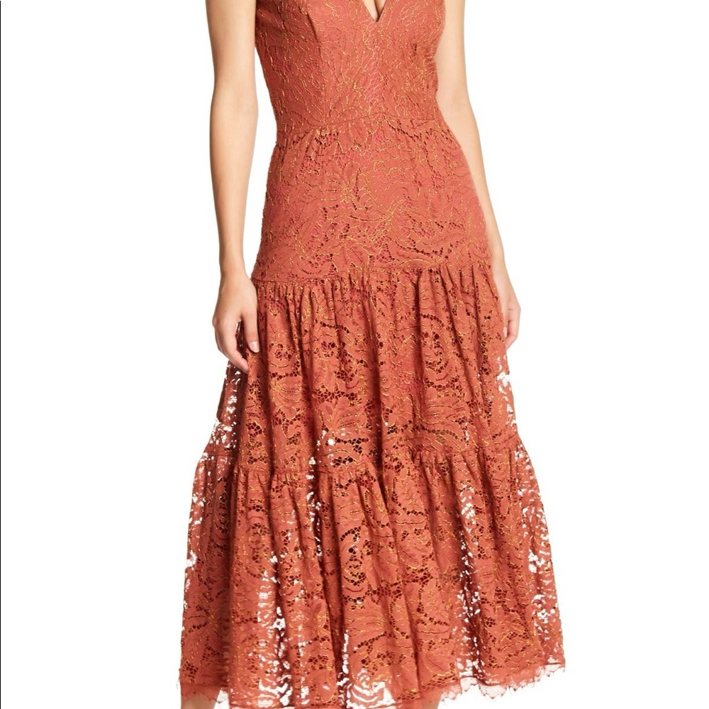Dress the Population Madelyn Midi Lace Dress